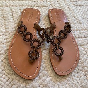 NWT Mystique Size 8 Jeweled Sandals